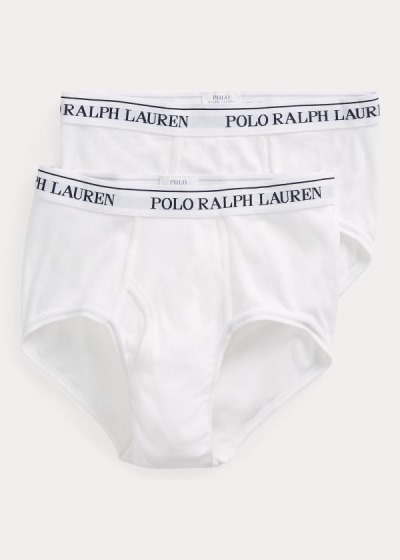 Men's Polo Ralph Lauren Classic Mid-Rise 2-Pack Briefs | 962075YTZ